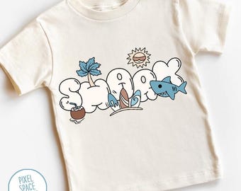 Boy's Shark PNG: Summer Beach Surf Design (Digital Download