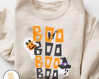 Ghost Boo PNG Design: Halloween Sublimation Design, Digital Download