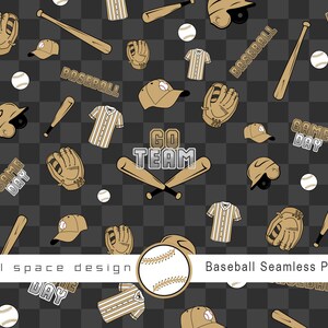 Baseball, Baseball Sport Nahtloses Rapportmuster, Nahtloses Design, druckbares digitales Papier, Baseball Hintergründe, Sportmuster