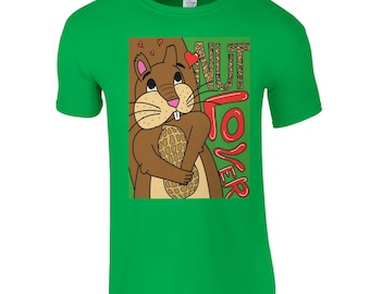 Nut Lover - Lustiges klassisches Unisex Rundhals-T-Shirt | Gildan® 64000