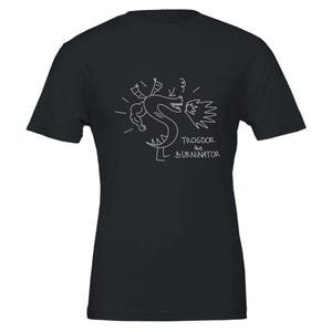Premium Trogdor Dark Unisex Crewneck T-shirt | Bella + Canvas 3001