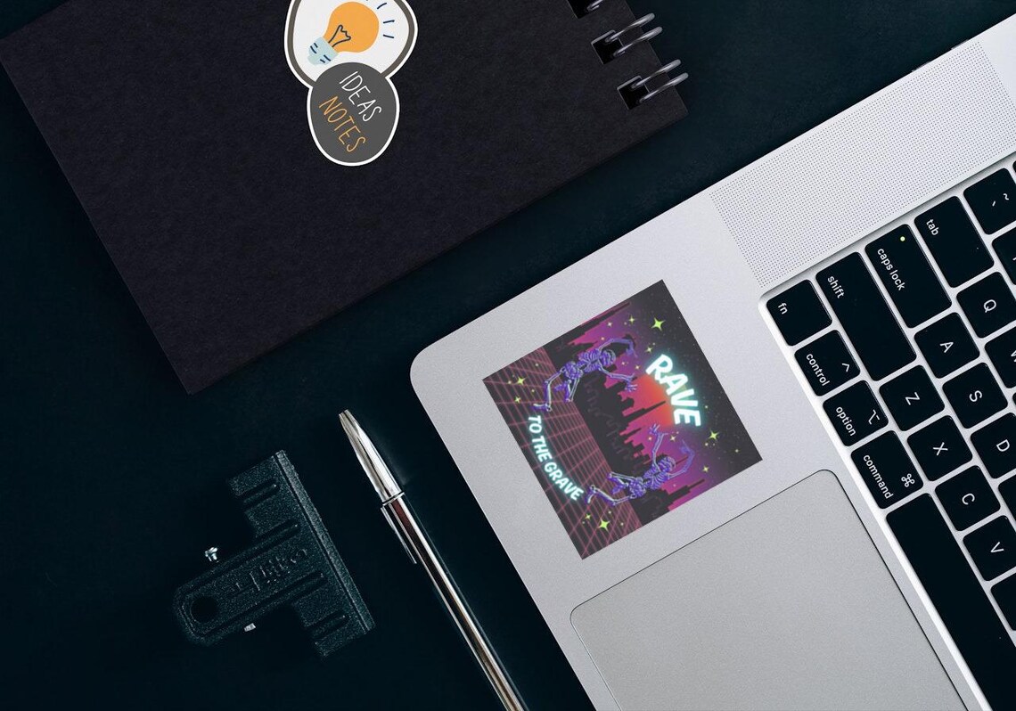 Rave to the Grave Skeleton Dance Raver Dancer Party EDM Music Fun Cute ...