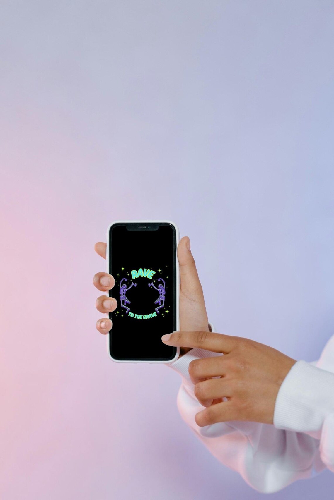 Rave to the Grave Skeleton Dance Raver Dancer Party EDM Music Fun Cute ...