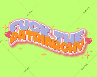 Descarga digital feminista: Diseño arcoíris "Quema el patriarcado" (archivos PNG)