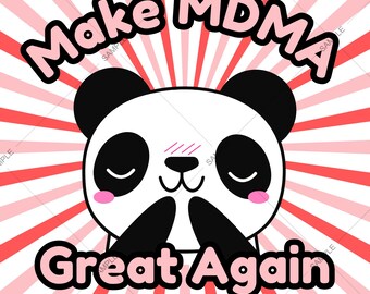 Crea un diseño de Panda Print, Rave EDM (Descarga digital)