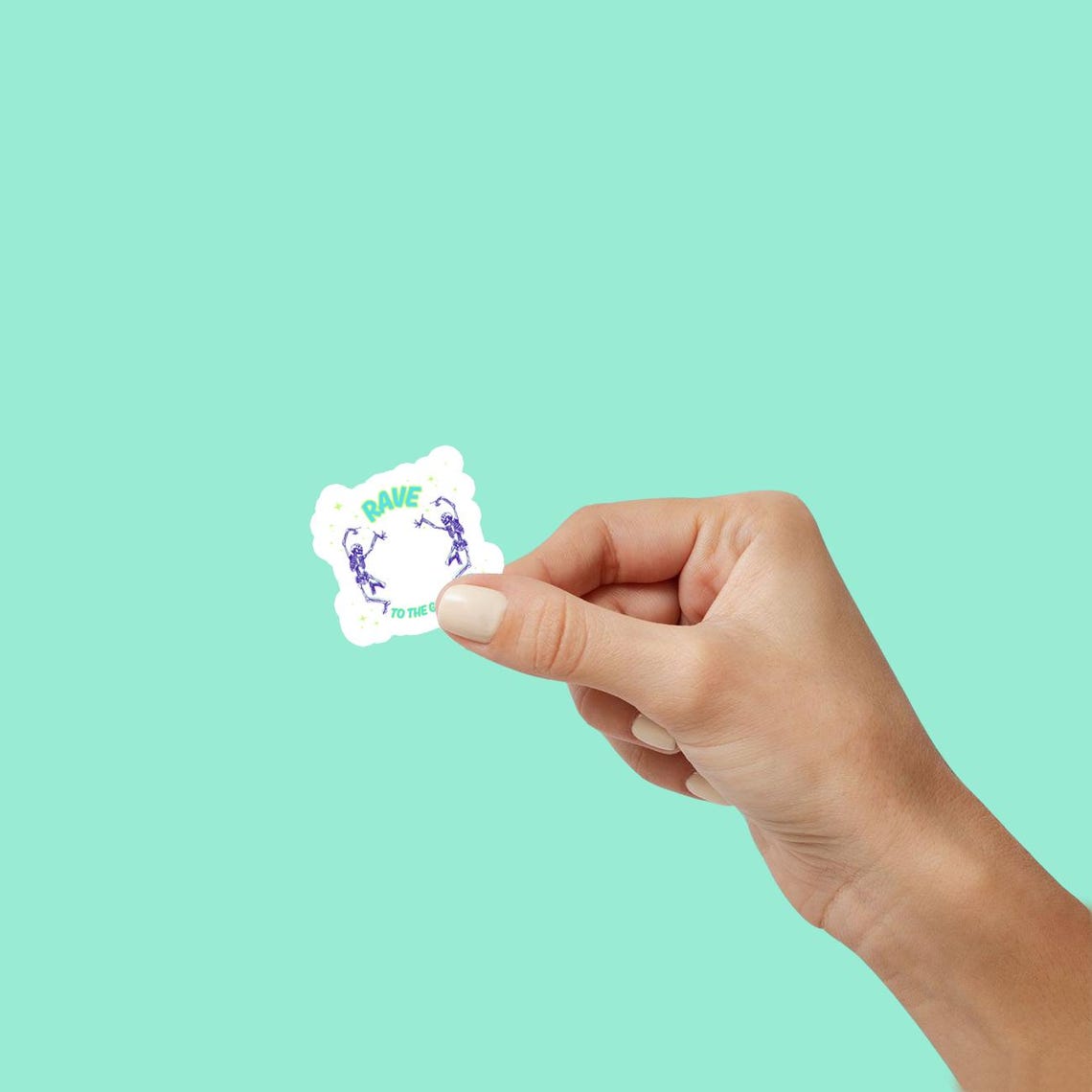 Rave to the Grave Skeleton Dance Raver Dancer Party EDM Music Fun Cute ...