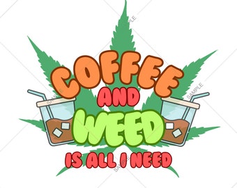 Café y marihuana PNG – Descarga digital para fumetas