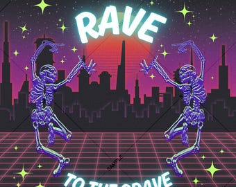 Diseño de esqueleto para bailar en una fiesta de EDM (descarga digital)
