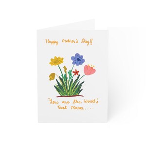 Biglietti d'auguri floreali, biglietti per la festa della mamma, biglietti di auguri, biglietti artistici per celebrazioni, set da 1, 10, 30, 50 pezzi
