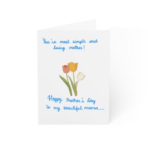 Biglietti d'auguri floreali per la festa della mamma, articoli di cancelleria premurosi per le mamme, biglietti di compleanno, biglietti di ringraziamento, celebrazioni familiari, 1-50 pezzi