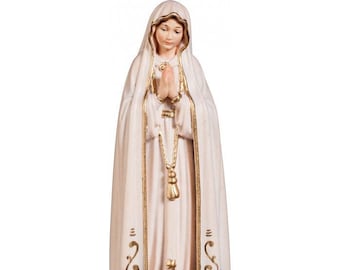 MADONNA DI FATIMA en madera tallada