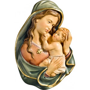 MADONNA with CHILD in low wall relief
