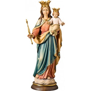 MARY HELP of CHRISTIANS  in carved wood