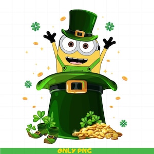 Happy St Patrick's Day, Cartoon Characters, Pot of Gold Png, Saint Patrick's Day Png, Irish Day, Shamrock Png, Paddy's Day Png,Feeling Lucky