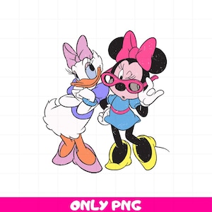 Minnie Maus Png, Daisy Duck Png, Disney Png, Minnie Png, Kawaii Png, Cricut, Silhouette Vektor Schnitt Datei