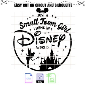 Just A Small Town Girl Living In A World Svg Silhouette, Silhouette Vector Cut File