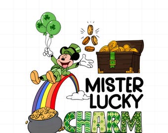 Mouse St Patrick Day Bundle Png, Green Png, Lucky Shamrock Png, Paddy's Day, Shenanigan Png, Couple Patrick Day