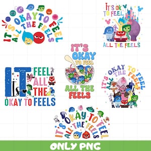 Inside Out PNG, Inside Out 2 Clipart bundle, Inside Out 2 Download, Inside Out PNG, Rabbia Gioia Tristezza Imbarazzo Ansia, Invidia