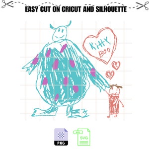 Monsters SVG, Monsters Inc png, Mike Sully SVG, Monsters Inc Clipart gelaagde bestanden voor Cricut-snijmachine, Monsters SVG voor verjaardag