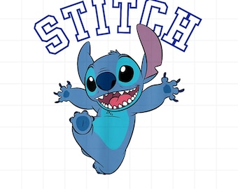 Ponto de salto feliz PNG para download digital, clipart fofo de ponto de Lilo de desenho animado, arquivo para impressão de sublimação Cricut de alienígena azul engraçado