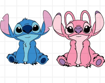 Stitch and Angel SVG Bundle, stitch love svg, anagel svg, stitch angel svg, stitch svg, Stitch & Angel Heart Svg, Digital Download Files