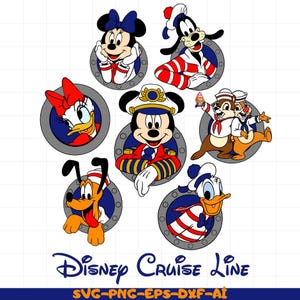 Disney Svg, Mickey Cruise Svg, Family Cruise Svg, Kawaii Svg, Cricut, Silhouette Vector Cut File