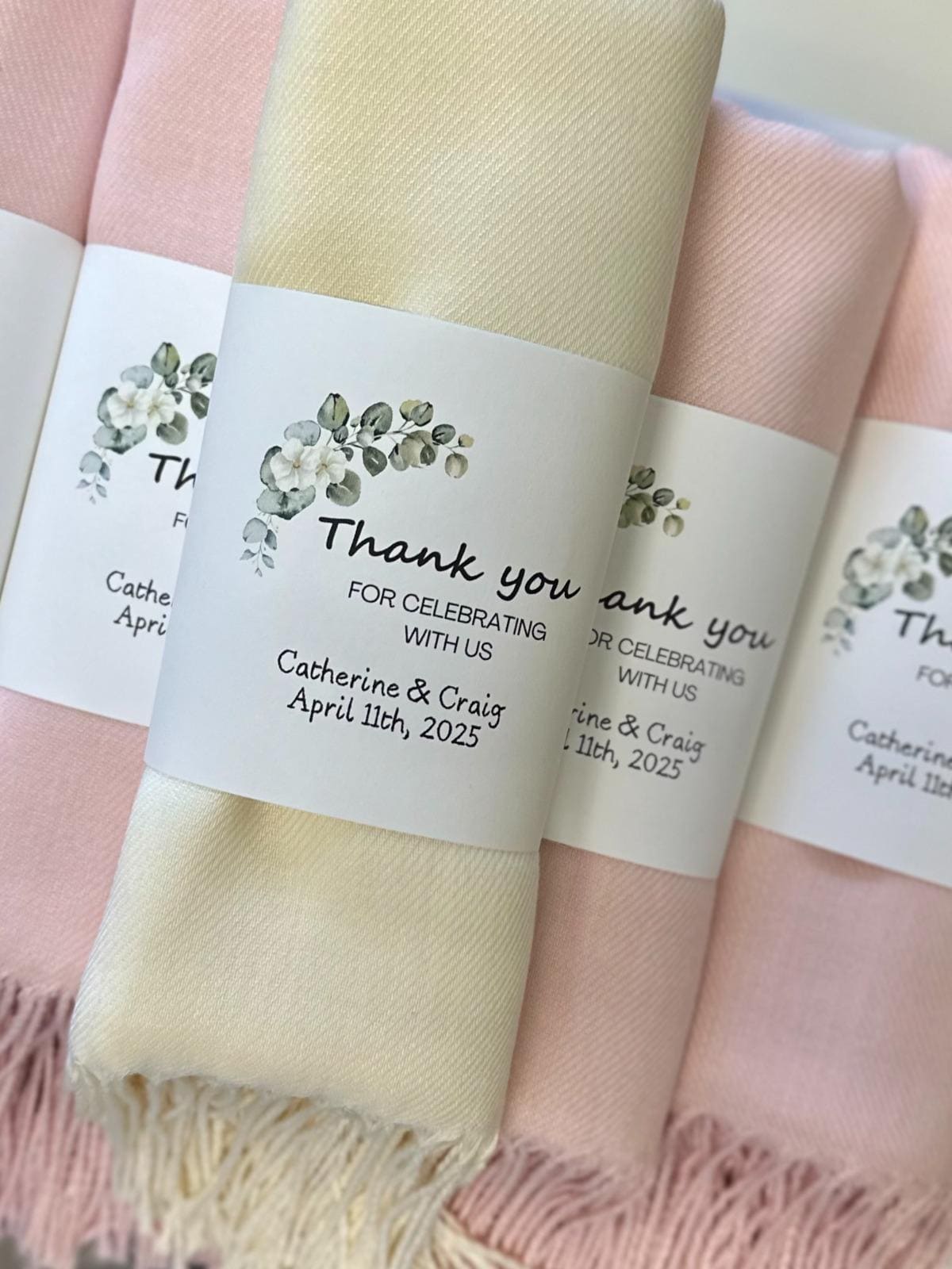 Pashmina Wedding Shawl: Vegan Viscose Bridesmaid Favor