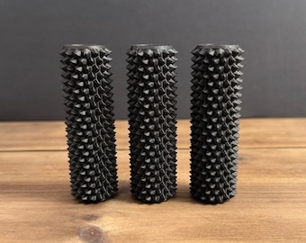 Set of 3 Matte Handheld Spiky Rollers Fidget Toy With Hidden Storage