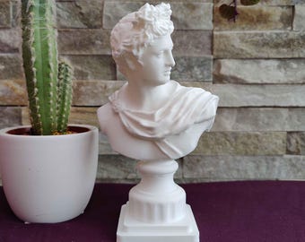 ギリシャ半神アポロンの胸像、3Dプリント彫刻古代ギリシャスタイルの胸像、彫刻、ローマスタイルの神