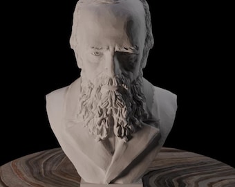 Bust of Fyodor Dostoevsky, Flawlessly 3D Printed Home and Office Decor Gift, Russian Writer, Novelist, Psychologist