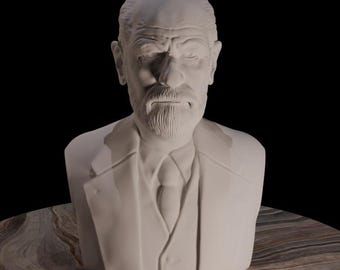 ジークムント・フロイトの胸像、完璧に3Dプリントされた家庭やオフィスの装飾ギフト、心理学者、神経科医