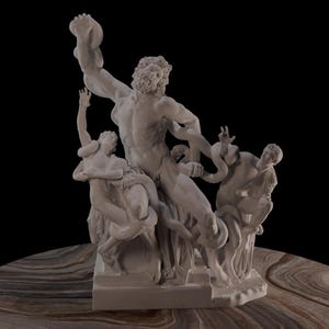 Statue of Michelangelo&#39;s Laocoön, Decorative Sculpture, Antique Bust, Flawlessly Printed Home and Office Decor Gift