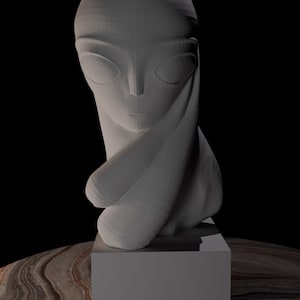 Sculpture 3D Le Baiser De Brancusi – Réplique 1916, 15 Cm, PLA, Déco Abstraite, Cadeau Couple, Bureau Maison