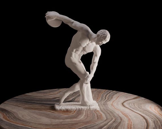 円盤投げ選手の像 - マイロン作 3Dプリント ディスコボロス - Etsy 日本