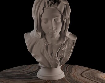 ミケランジェロの「ラ・ピエタ」胸像：3Dプリントによる傑作レプリカ