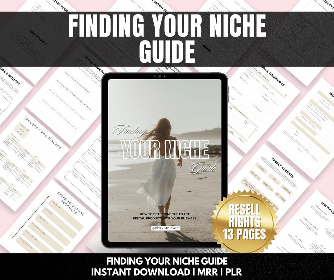 Finding Your Niche Guide PLR Digital Product Master Resell Rights Ebook ...