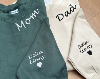 Sudadera de abuela personalizada con nombres de nietos en la manga, sudadera con capucha de abuela personalizada, atuendo de abuela, ropa de Gigi Mimi, regalos para el día de la madre