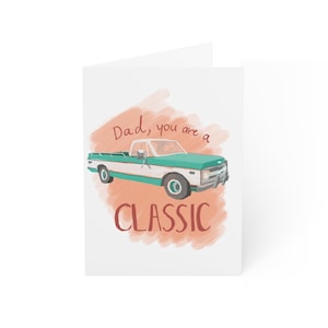 Ensemble classique de cartes de voeux pour papa - Parfait pour la fête des pères, des voeux d'anniversaire, des remerciements et plus encore !