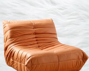 TOGO Sofá relajante, silla perezosa de cuero de microfibra de alta calidad, decoración moderna y lujosa para sala de estar