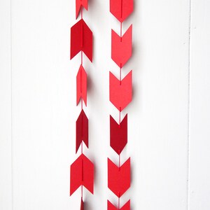 Red Arrow Garland / Valentines Arrow Bunting in Red image 2