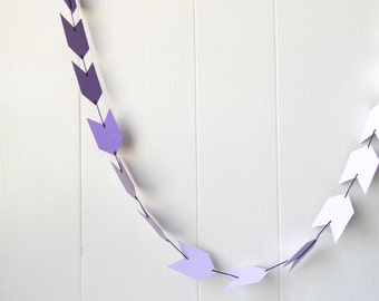 Ombre Arrow Garland in Purple and Wisteria