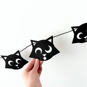 Cute Cat Paper Garland Bunting Photo Prop Kids Room Cat Lover