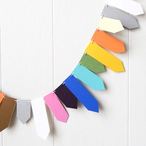 Colorful Flag Garland / Nursery Decor / Party Decor