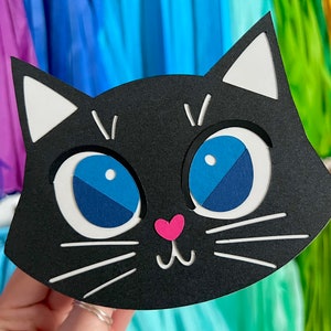 Cute Black Cat Card Blank Inside Any Occasion Card