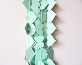 Heart Garland in Green Mint 12 ft