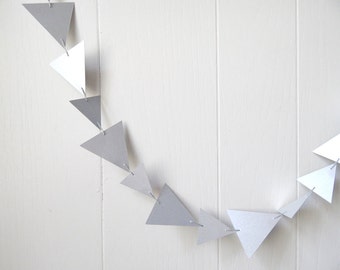 Silver Triangle Bunting / Garland