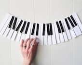 Piano Garland Paper Music Garland Band Party Garland Music Teacher Garland