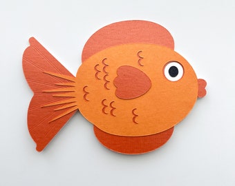 Orange Fish Card Any Occasion