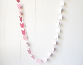 Ombre Arrow Garland in Pink and Rose Quartz