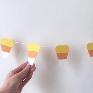 Mini Candy Corn Garland - Halloween Decor - Fall Banner - Photo Prop - Babys First